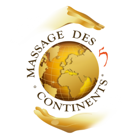 Logo massage des 5 continents